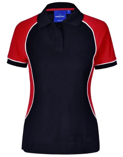 Picture of Winning Spirit, Ladies TrueDry Tri-colour S/S Pique Polo